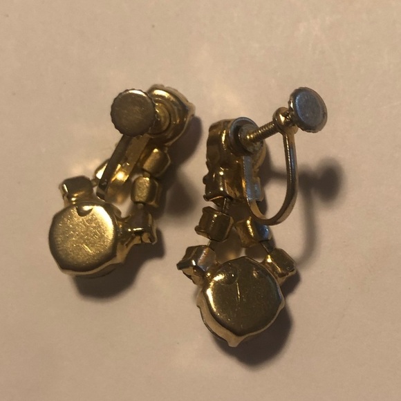 VTG Confirmed Juliana DE Aurora Borealis Screw Clip On Earrings .9” - Picture 6 of 7